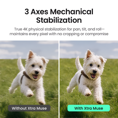 Xtra Muse: 4K/120fps Pocket Gimbal Camera with 1" CMOS Sensor